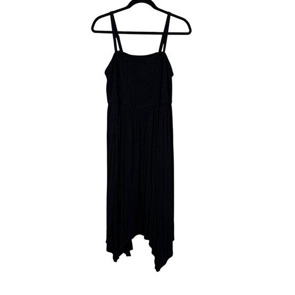 Torrid Black Crepe Smocked Sleeveless Midi Dress Women's Plus Size 2X - Picture 1 of 7